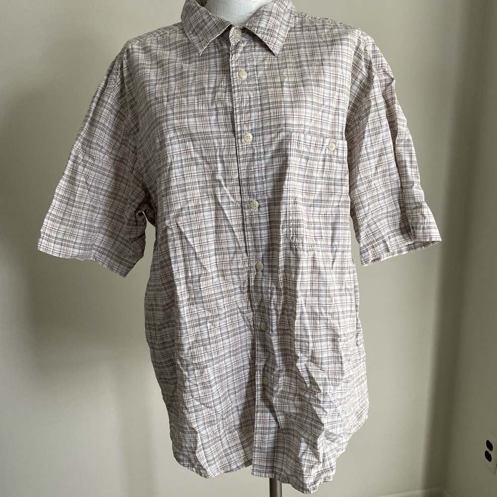 Quest Men's Casual Plaid Button Down Shirt